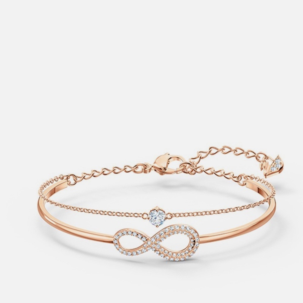 Swarovski eternal love double layer crystal bracelet